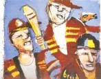 HERMAN BROOD Reproductie THE NATURAL, Antiek en Kunst, Kunst | Litho's en Zeefdrukken, Ophalen of Verzenden
