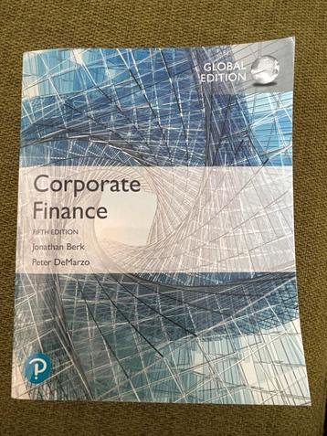 Corporate Finance, 5th Edition - Berk & DeMarzo beschikbaar voor biedingen