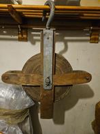 Houten Katrol Antieke Vintage, Antiek en Kunst, Ophalen of Verzenden