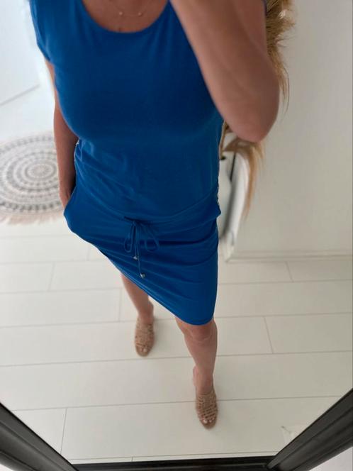 Jurk van het merk G. Ricceri uit Italië, Kleding | Dames, Jurken, Zo goed als nieuw, Maat 42/44 (L), Blauw, Boven de knie, Ophalen