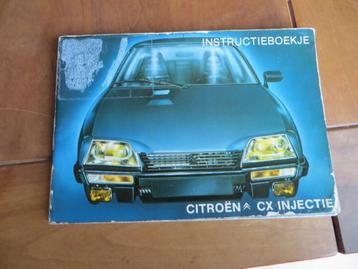 Instructieboek Citroen CX Injectie 1984 beschikbaar voor biedingen