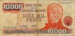 Bankbiljet - Argentinie - 10000 pesos, Ophalen of Verzenden, Zuid-Amerika, Los biljet