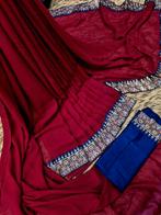 Prachtige Cinnon Zijde Sari, Kleding | Dames, Ophalen of Verzenden, Nieuw, Maat 38/40 (M), Rood