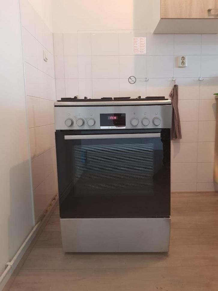 Bosch HXR390I50N vrijstaand gas-elektro fornuis, Witgoed en Apparatuur, Fornuizen, Gebruikt, Vrijstaand, Gas, 4 kookzones, 85 tot 90 cm