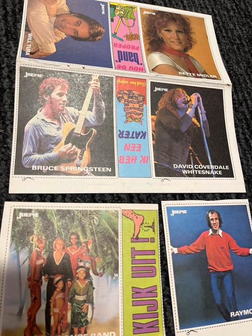 Joepie stickers - Diverse artiesten, Verzamelen, Overige Verzamelen, Gebruikt, Verzenden