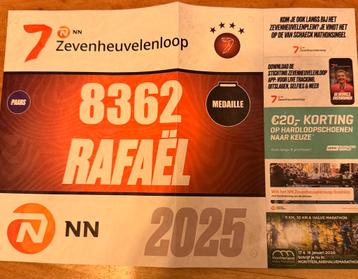 Startbewijs NN 7 heuvelen inc. Medaille beschikbaar voor biedingen