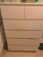 Malm ladekast 6 lades met kapotte lat, Huis en Inrichting, 5 laden of meer, Zo goed als nieuw, Minder dan 100 cm, 25 tot 50 cm