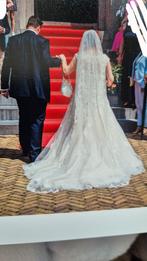 Elegante ivoorkleurige trouwjurk, Maat 44/46, Ophalen, Zo goed als nieuw, Trouwjurk