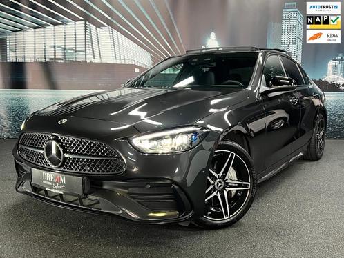 Mercedes-Benz C-klasse 300 e AMG Hybride 313PK NIGHT/PANO/HU, Auto's, Mercedes-Benz, Bedrijf, Te koop, C-Klasse, 360° camera, ABS