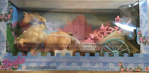 Koets met Paard  en Twee Barbie Prinses + Prins, Verzamelen, Poppen, Nieuw, Pop, Verzenden