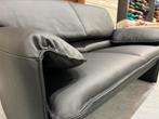 Nieuw Leolux Bora Beta 2 zits bank zwart leer Design, Ophalen of Verzenden, Nieuw, Tweepersoons, Leer