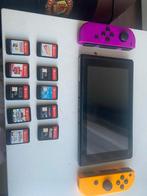 Nintendo Switch + 9 Games (Paars/Gele Joy-Cons), Spelcomputers en Games, Games | Nintendo Switch, Avontuur en Actie, Eén computer