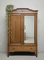 Antieke brocante Art Deco meidenkast vintage linnenkast kast, Ophalen of Verzenden