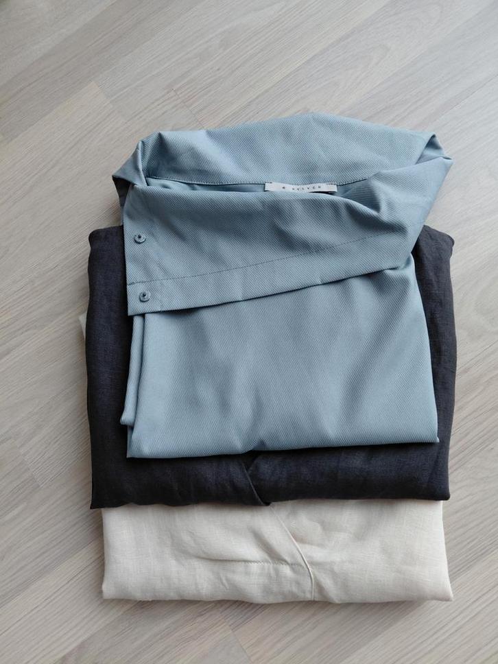 Blauw jurkje en twee tunieken (By Bar), Kleding | Dames, Blouses en Tunieken, Zo goed als nieuw, Maat 38/40 (M), Beige, Ophalen of Verzenden