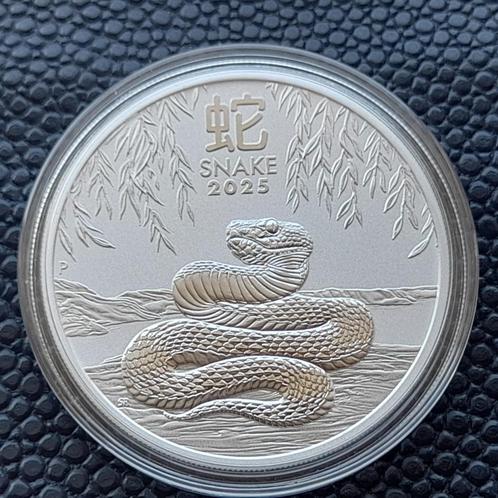 2025 Lunar 3 Snake 1 oz zilver, Postzegels en Munten, Munten | Oceanië, Zilver, Verzenden
