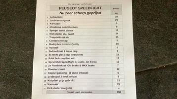 Peugeot Speedfight onderdelen beschikbaar voor biedingen