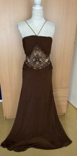 Sposa Bella lange jurk maat 44 NIEUW [V], Kleding | Dames, Gelegenheidskleding, Nieuw, Overige typen, Maat 42/44 (L), Bruin, Ophalen of Verzenden