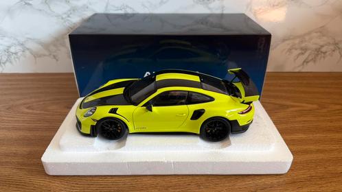 AUTOart 78187 Porsche 911 991 GT2 RS Weissach Groen 1:18, Hobby en Vrije tijd, Modelauto's | 1:18, Zo goed als nieuw, Auto, Autoart