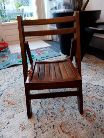 Vintage kinderklapstoel  beschikbaar voor biedingen
