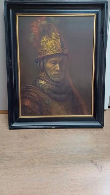 op eikenhout, man met gouden helm naar Rembrandt beschikbaar voor biedingen