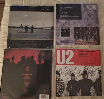 4x U2 vinyl singles te koop 7" inch x 45Rpm  beschikbaar voor biedingen