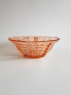 Izgs Oud glas gekleurd glazen schaal vintage servies, Ophalen of Verzenden
