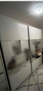 kleding kast met spiegel en schuifdeuren, Ophalen, Gebruikt, 50 tot 75 cm, 200 cm of meer