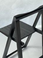 Jaren 70 klapstoelen 4x Aldo Jacober stoel vintage prijs p/s, Ophalen, Gebruikt, Zwart, Vintage