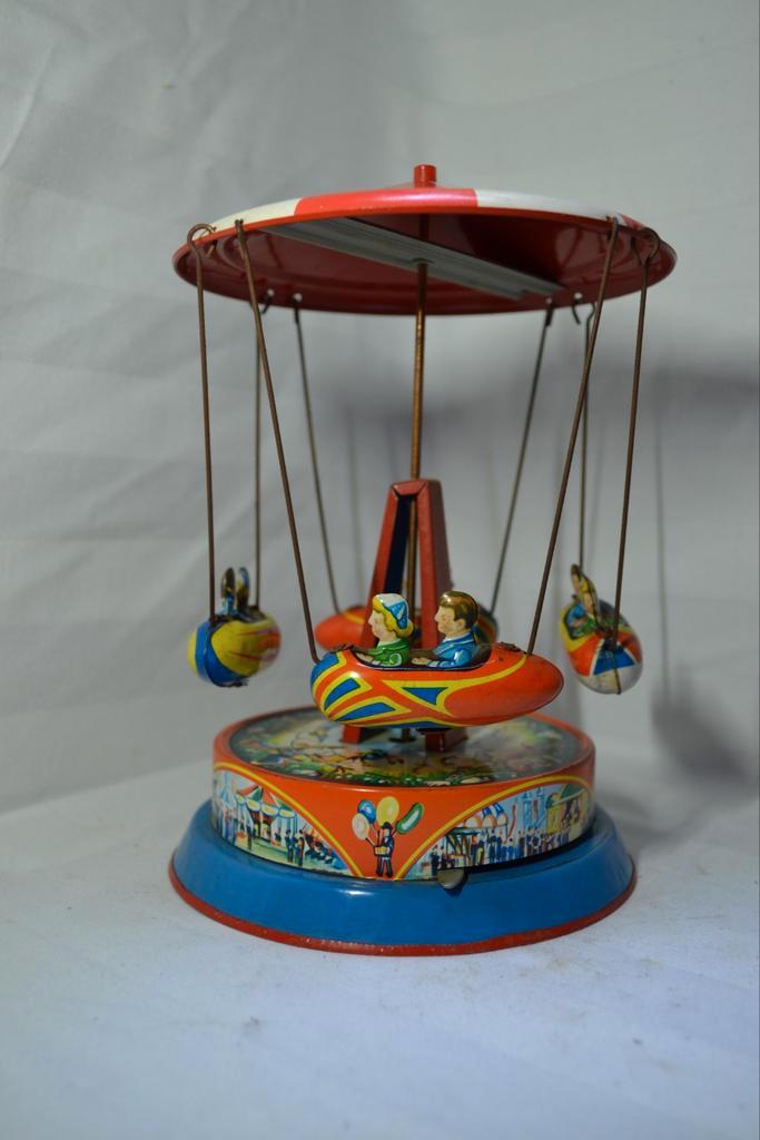 B&S Vintage blikken carrousel speelgoed, Antiek en Kunst, Antiek | Speelgoed, Ophalen of Verzenden