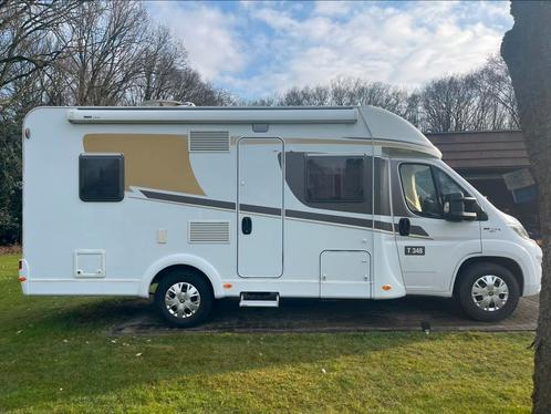 Camper Carado T348 4 pp met airco, Caravans en Kamperen, Campers, Particulier, tot en met 5, Half-integraal, Carado, Fiat, Diesel