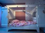 Eenpersoonsbed, wit, Bedstee / bed met deurtjes 90x200, Kinderen en Baby's, Kinderkamer | Bedden, Ophalen, 85 tot 100 cm, Gebruikt