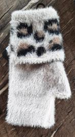 Nieuwe mofjes met duim lichtgrijs of zwart met lange schaft, Ophalen of Verzenden, Nieuw, Maat 38/40 (M), Handschoenen