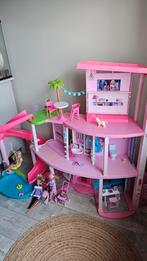 Barbie droomhuis met glijbaan en accessoires, Ophalen, Gebruikt, Poppenhuis