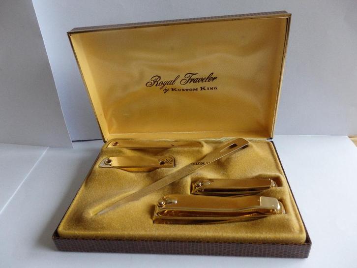 Royal Traveler Manicure nagel set Kustom King H T.T Bassett, Antiek en Kunst, Curiosa en Brocante, Ophalen of Verzenden
