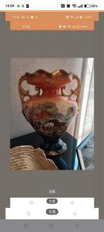 Antieke Vaas met Gouden Details hoogte 35 breedte 25 cm, Ophalen