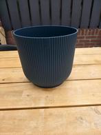 Blauwe Elho Vibes Fold Bloempot, Tuin en Terras, Kunststof, Rond, Binnen, Zo goed als nieuw
