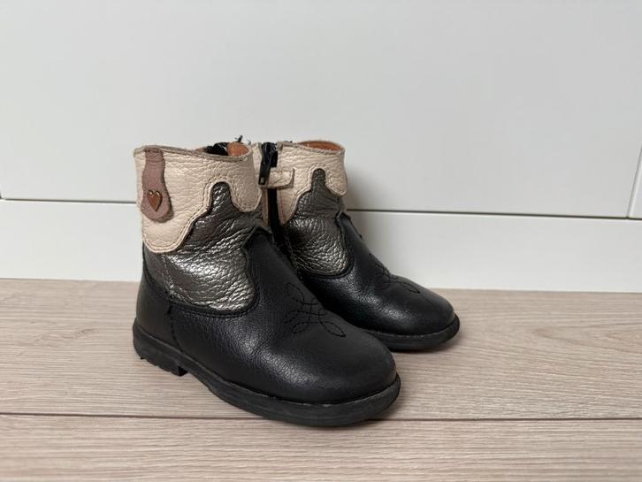Develab zwarte leren laarzen maat 23, Kinderen en Baby's, Kinderkleding | Schoenen en Sokken, Gebruikt, Laarzen, Meisje, Ophalen of Verzenden