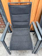Tuinstoel Aluminium/Textileen, Ophalen, Zo goed als nieuw, Aluminium, Stapelbaar