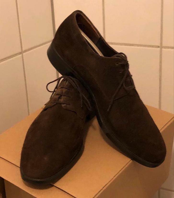 Mephisto Pedro bruine suede veterschoenen Mt 44,5, Kleding | Heren, Schoenen, Zo goed als nieuw, Bruin, Ophalen of Verzenden