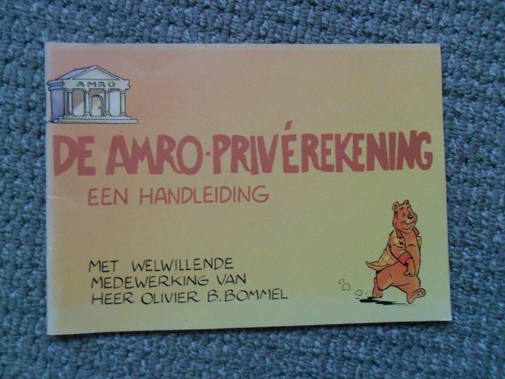 Bommel: De Amro-privérekening , een handleiding, Eén stripboek, Ophalen of Verzenden, Zo goed als nieuw
