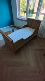 Kinderbed steigerhout met matras 150cm, Kinderen en Baby's, Kinderkamer | Bedden, 70 tot 85 cm, Zo goed als nieuw, Matras, 140 tot 160 cm