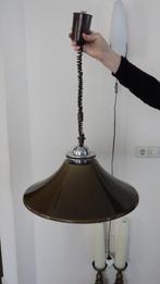 mooie vintage hanglamp van kunststof, Huis en Inrichting, Lampen | Hanglampen, Ophalen of Verzenden, Gebruikt, Kunststof, Minder dan 50 cm