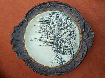 Antiek wandbord 'Josef Strnact" 1895-1934 (handtekening) beschikbaar voor biedingen