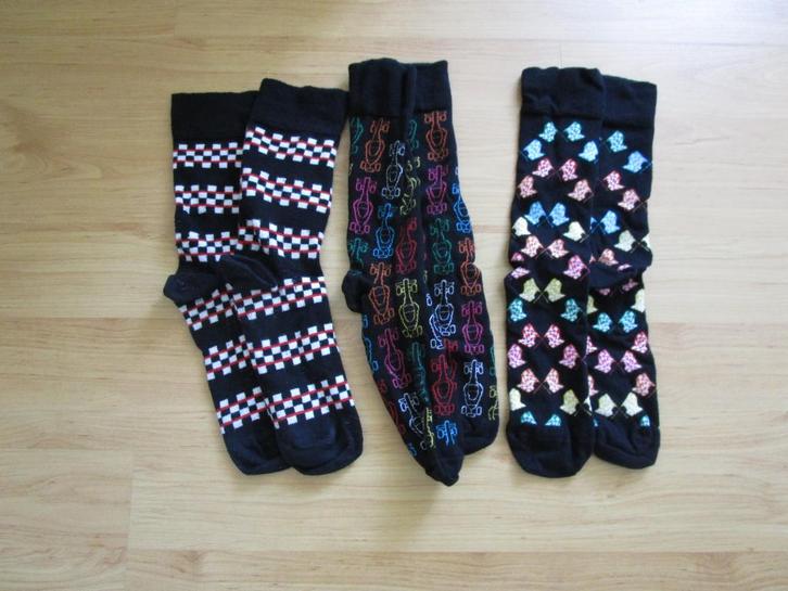 Ziengs - drie paar sokken met F1/Race prints - maat 39/42, Kleding | Heren, Sokken en Kousen, Zo goed als nieuw, Maat 39 t/m 42