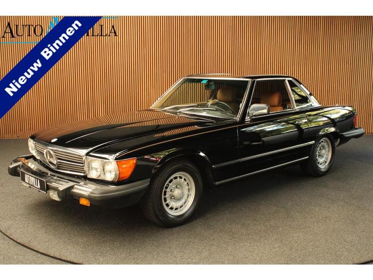 Mercedes-Benz SL-Klasse 380 SL HARDTOP-LEDER BEIGE-AIRCO, Auto's, Oldtimers, Bedrijf, Te koop, Airconditioning, Centrale vergrendeling