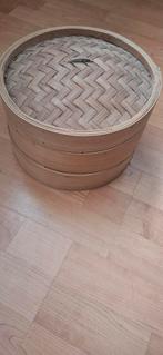 Bamboe stoommand, Huis en Inrichting, Woonaccessoires | Schalen en Manden, Ophalen of Verzenden, Rond, Hout