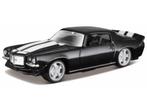 Bburago: 1971 Chevrolet Camaro Z/28 Zwart 1:64, Auto, ., Nieuw, Ophalen of Verzenden