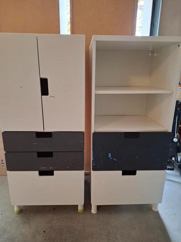 2 IKEA Opbergkasten met Laden - Krijtbordverf, Kinderen en Baby's, Kinderkamer | Commodes en Kasten, Ophalen