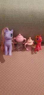 Twee Paarden & Flesjes - Speelgoed Set, Kinderen en Baby's, Speelgoed | Poppen, Ophalen of Verzenden, Gebruikt, Overige typen