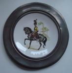 Wandbord Schwarzenhammer Porzellan met Tin-rand, jaren 60/70, Ophalen